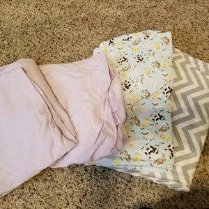 Crib sheets 4 sets